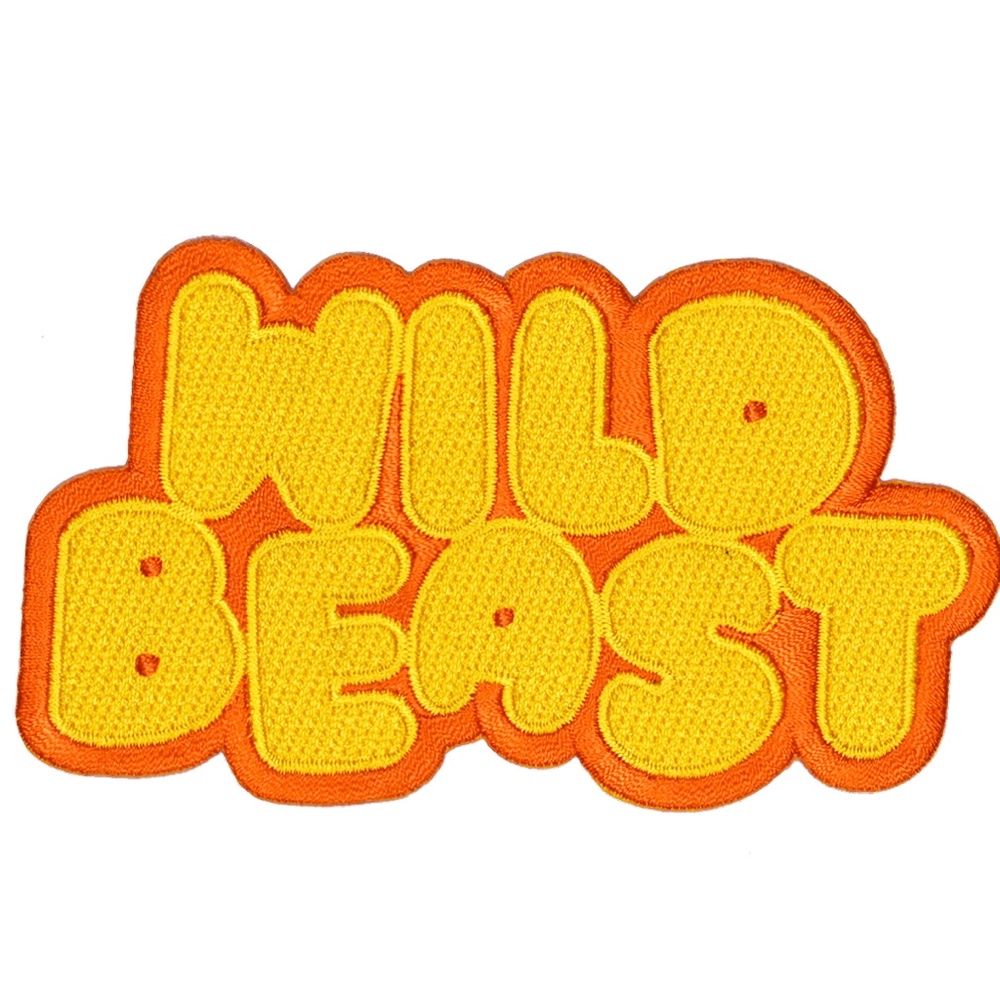 NEW! Wild Beast Embroidered Patch Oxford Pennant